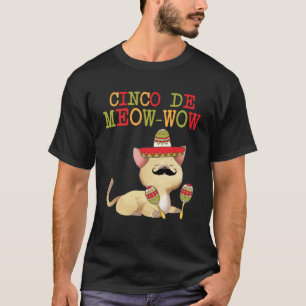 Cinco De Mayo Cinco De Meow Wow Tees Cat Kids