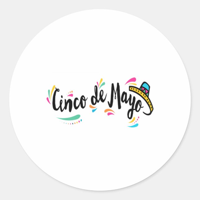 Cinco De Mayo  Classic Round Sticker (Front)