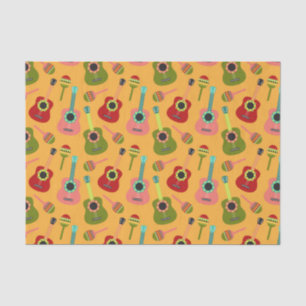 Cinco de Mayo Colourful Guitars Maracas Tissue Paper