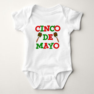 Cinco De Mayo Colourful Maracas Baby Bodysuit