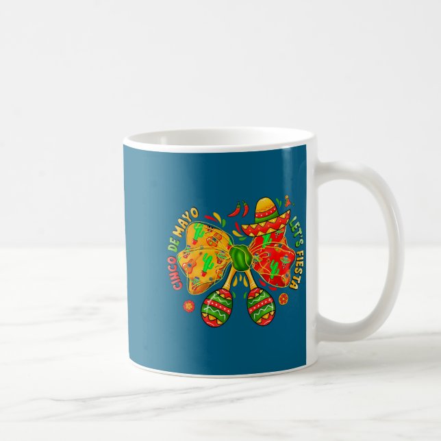 Cinco de mayo coquette let's fiesta  coffee mug (Right)