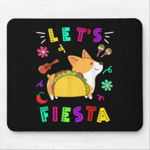 Cinco De Mayo Corgi Let’s Fiesta Camisa 5 De Mayo Mouse Pad