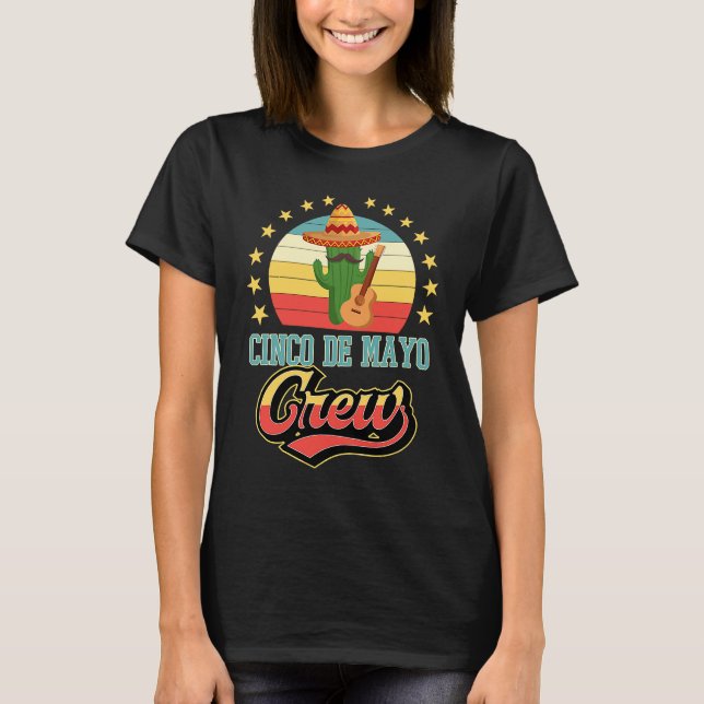 Cinco De Mayo Crew Matching Group Sombrero Mariach T-Shirt (Front)