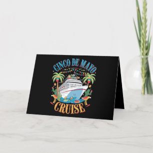 Cinco De Mayo Cruise Mexico Mexican Ship Fiesta Thank You Card