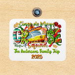Cinco De Mayo Cruise Shirt Custom Name & Year Magnet<br><div class="desc">This design may be personalised in the area provided by changing the photo and/or text. Or it can be customised by clicking Personalise this Template and then choosing the click to customise further option and delete or change the colour of the background, add text, change the text colour or style,...</div>