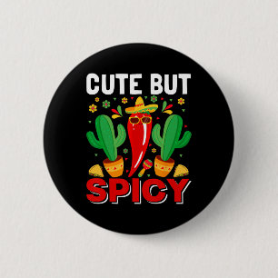 Cinco De Mayo - Cute But Spicy Mexican Fiesta Jala 6 Cm Round Badge