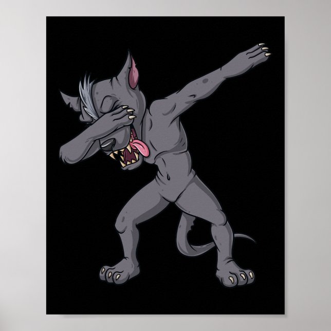 Cinco de Mayo Dabbing Chupacabra Fun Mexican Dab  Poster (Front)