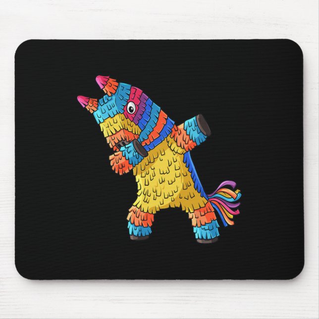 Cinco De Mayo Dabbing Donkey Pinata Funny Mexican  Mouse Pad (Front)
