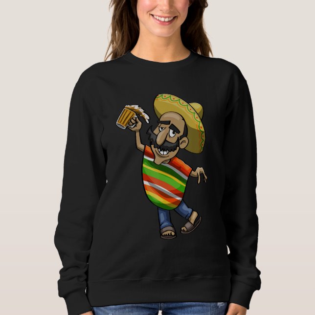 Cinco De Mayo Dabbing Drunk Tio Women Mexican Cele Sweatshirt (Front)
