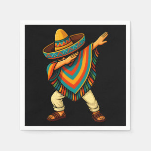 Cinco de Mayo Dabbing Mexican Poncho Napkin
