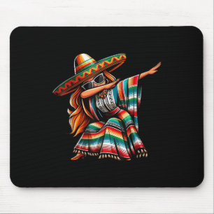 Cinco De Mayo Dabbing Mexican Women Funny Cinco De Mouse Pad