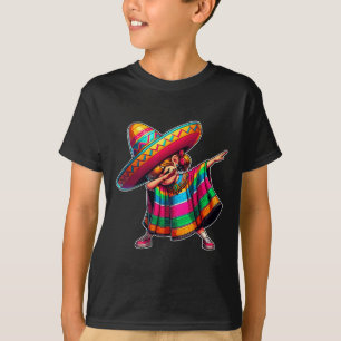 Cinco De Mayo Dabbing Poncho Sombrero Mexican Dab  T-Shirt