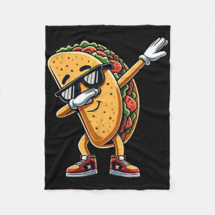 Cinco De Mayo Dabbing Taco Funny Mexican Food Boys Fleece Blanket