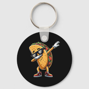 Cinco De Mayo Dabbing Taco Funny Mexican Food Boys Key Ring