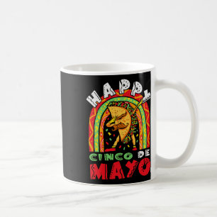 Cinco De Mayo Dabbing Taco Rainbow Mexican Festiva Coffee Mug