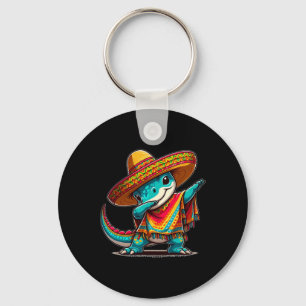 Cinco De Mayo Dinosaur Dabbing Mexican Fiesta 5 De Key Ring