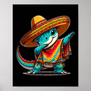 Cinco De Mayo Dinosaur Dabbing Mexican Fiesta 5 De Poster