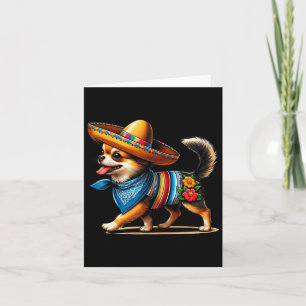 Cinco De Mayo Dog Funny Chihuahua Cool Mexican Fie Card