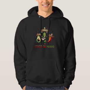 Cinco de Mayo Fiesta Avocado Cactus Chilli Party C Hoodie