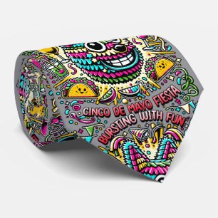 Cinco de Mayo Fiesta Colourful Party Tie