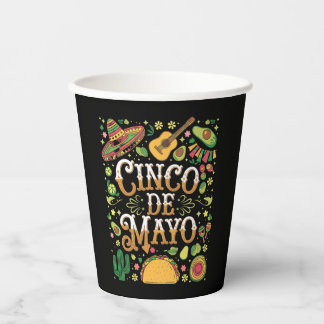 Cinco De Mayo Fiesta Cute Party Elements Paper Cups