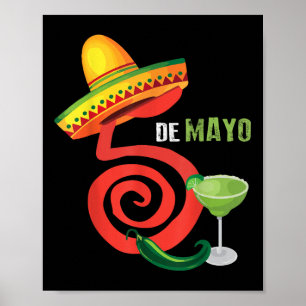 Cinco De Mayo Fiesta Design Camisa 5 De Mayo Viva  Poster