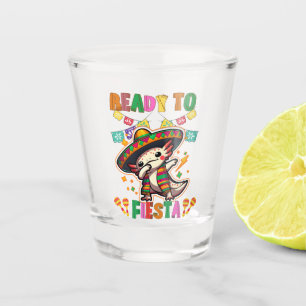 Cinco de Mayo Fiesta Fun Adorable Axolotl Party  Shot Glass