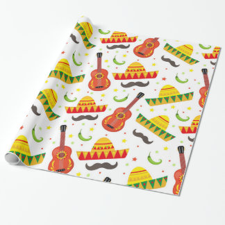 Cinco de Mayo Fiesta in Mexico holiday Wrapping Paper