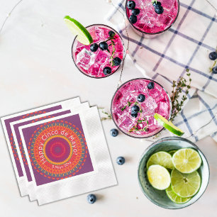 Cinco de Mayo Fiesta Kaleidoscope Party  Napkin