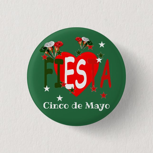 Cinco de mayo ,fiesta mexican 3 cm round badge (Front)