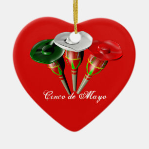 Cinco de mayo ,fiesta mexican ceramic ornament