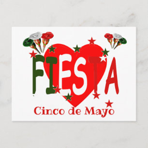 Cinco de mayo ,fiesta mexican postcard