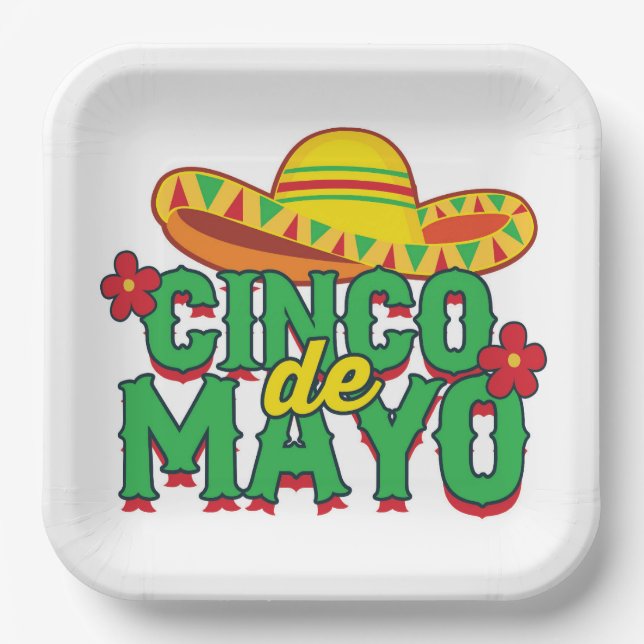Cinco de Mayo Fiesta  Paper Plate (Front)