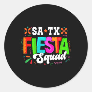 Cinco De Mayo Fiesta San Antonio Texas Family Matc Classic Round Sticker