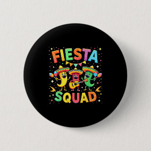 Cinco De Mayo Fiesta Squad Chili Peppers Mexican P 6 Cm Round Badge
