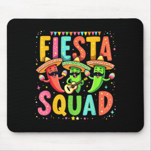Cinco De Mayo Fiesta Squad Chili Peppers Mexican P Mouse Pad