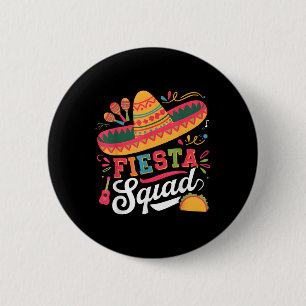 Cinco De Mayo Fiesta Squad Family Matching Group A 6 Cm Round Badge