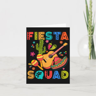 Cinco De Mayo Fiesta Squad Family Matching Group A Card
