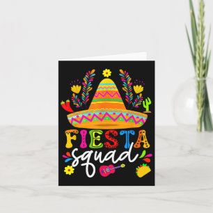 Cinco De Mayo Fiesta Squad Family Matching Group A Card