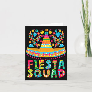 Cinco De Mayo Fiesta Squad Family Matching Group A Card