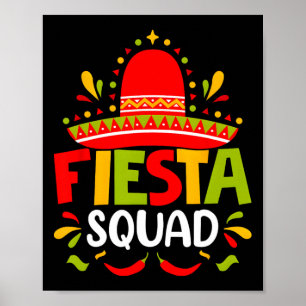 Cinco De Mayo Fiesta Squad Family Matching Group A Poster