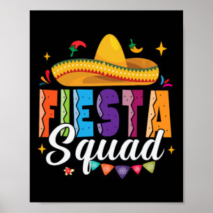 Cinco De Mayo Fiesta Squad Family Matching Group B Poster