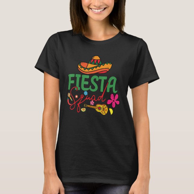 Cinco de Mayo Fiesta Squad Family Matching Group G T-Shirt (Front)