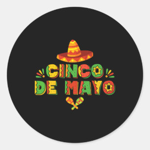Cinco De Mayo Fiesta Squad Family Matching Men Wom Classic Round Sticker