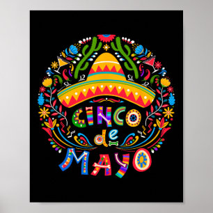 Cinco De Mayo Fiesta Squad Family Matching Men Wom Poster