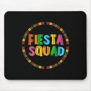Cinco De Mayo Fiesta Squad Funny Let's Fiesta Mexi Mouse Pad