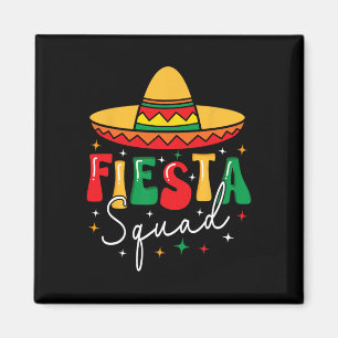 Cinco De Mayo Fiesta Squad Funny Mexican Fiesta 5  Magnet