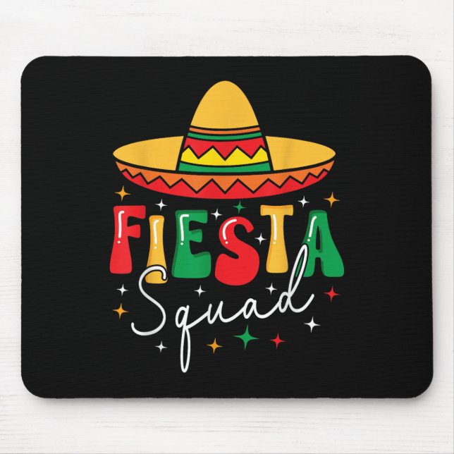 Cinco De Mayo Fiesta Squad Funny Mexican Fiesta 5  Mouse Pad (Front)