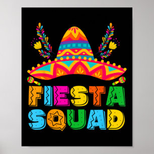 Cinco De Mayo Fiesta Squad Mexican Party Cinco De Poster