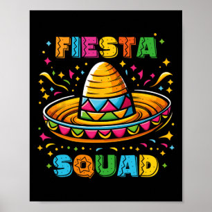 Cinco De Mayo Fiesta Squad Mexican Party Cinco De  Poster